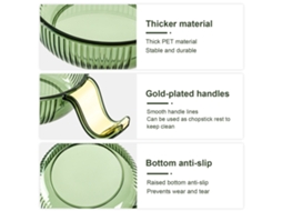 Jars e Pratos Transparentes Brancos para Churrasco LAXISCREED