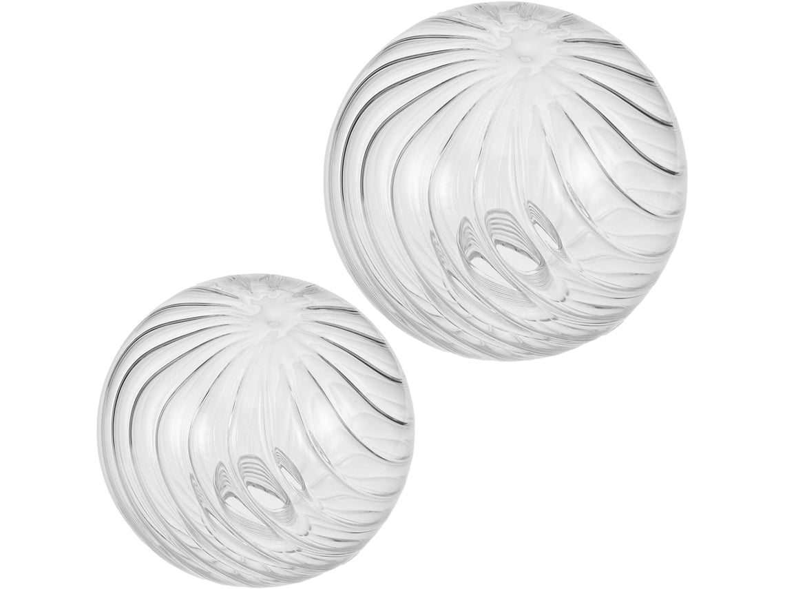 Estrutura Giratória de Bolhas de Vidro, Esféricas, 2 Peças, Substituição Decorativa Moderna para Lâmpadas. SFUSHOS