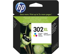 Tinteiro HP 302XL Tricolor (Outlet Caixa Aberta - F6U67AE)