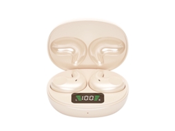Fones de Ouvido Sem Fio para Dormir Bluetooth 5.3 com Cancelamento de Ruído Adequados para Dormir, Dirigir, Caminhar, Andar de Bicicleta JIAPEI (bege)