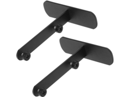 Kit De Suporte Para Painel Perfurado Mesa Em 2 Peças, Estrutura Robusta Em Metal Preto Com Revestimento Anticorrosivo