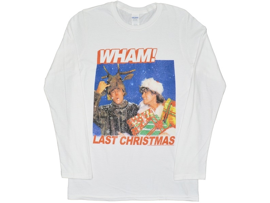 Wham! Last Christmas Long Sleeve T-shirt Unisex Adults Size:xxl