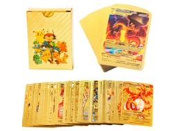 Cartões de Anime Folha de Ouro Colecionáveis Jogo de Cartas Presente para Crianças S/MARCA