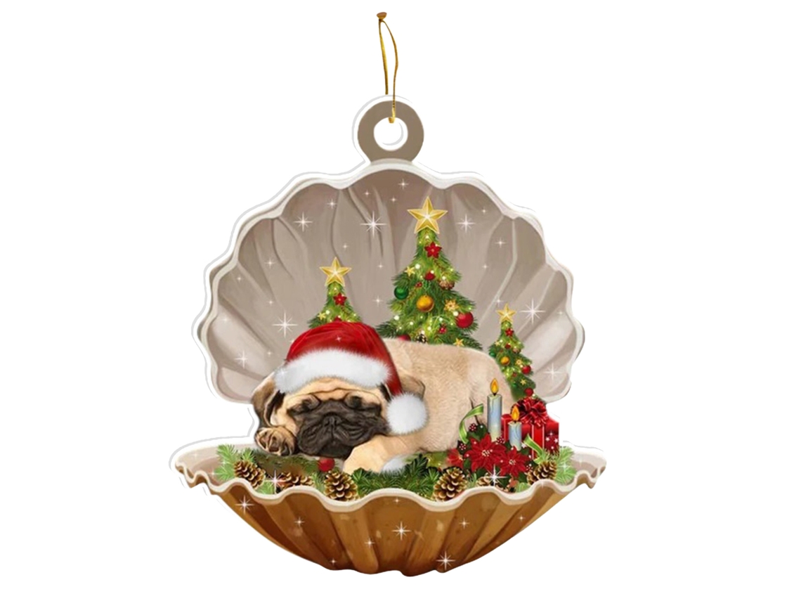 Ornamento de Natal para Cão em Acrílico LAXISCREED