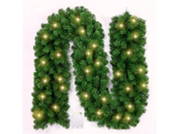 Guirlanda Artificial 2,7m com 50 Led, Decoração Interna Externa Verde
