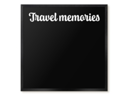 Magnetic Board Travel Memories For The Living Room Espelharte (50x50 Cm)