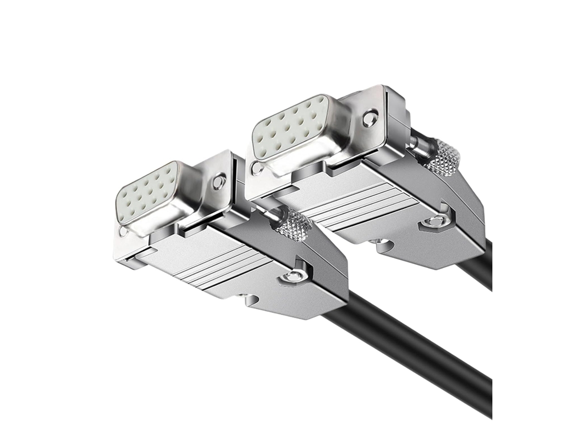 Cabo De Extensão Coaxial Svga Hdb15 - 15 Pinos Com Dupla Blindagem,