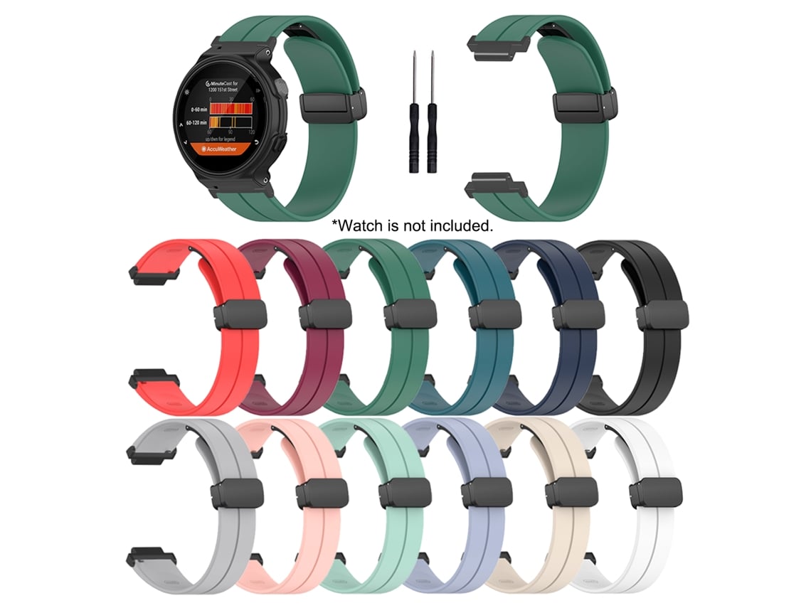Pulseira de silicone com fivela magnética para relógios EOOCOO
