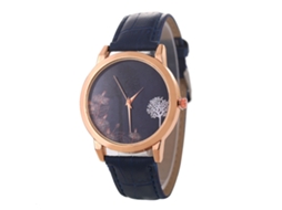 Relógio de Pulso Casal de Quartzo com Pulseira de Couro Pu Estilo Simples Azul Royal