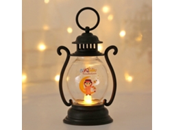 Laxiscreed Lanterna Decorativa Led Pequena Bola Redonda Para Festas, Cor Preta, 1 Unidade