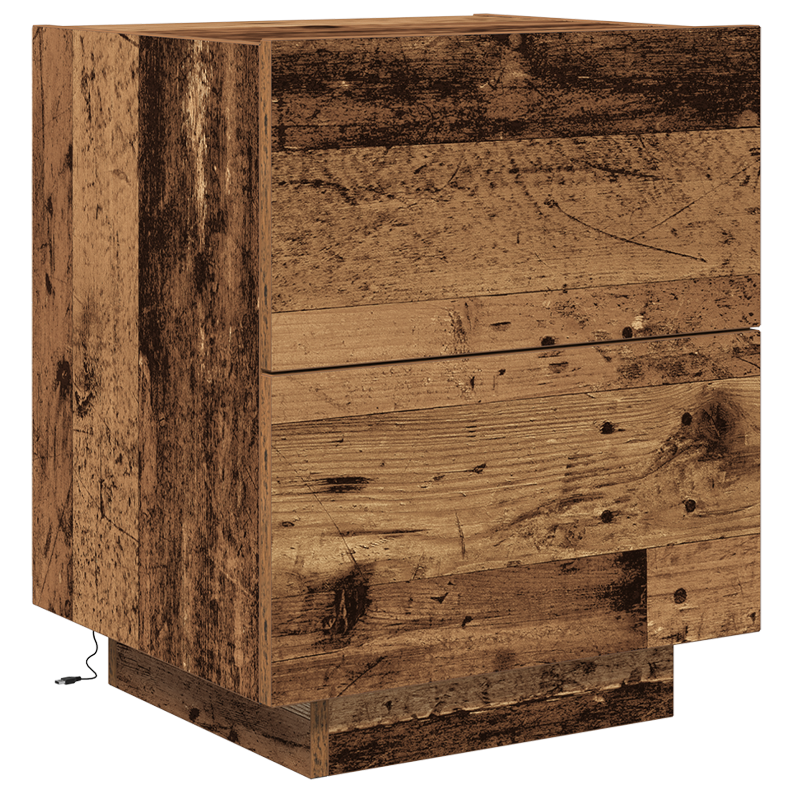 Conjunto 1 Armário De Cabeceira Vidaxl Castanho Derivados De Madeira (45 X 40 X 55 Cm)