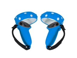 Combinado: Capa para Controle + Suporte para Oculus Quest 2 Azul BRILVIBERA