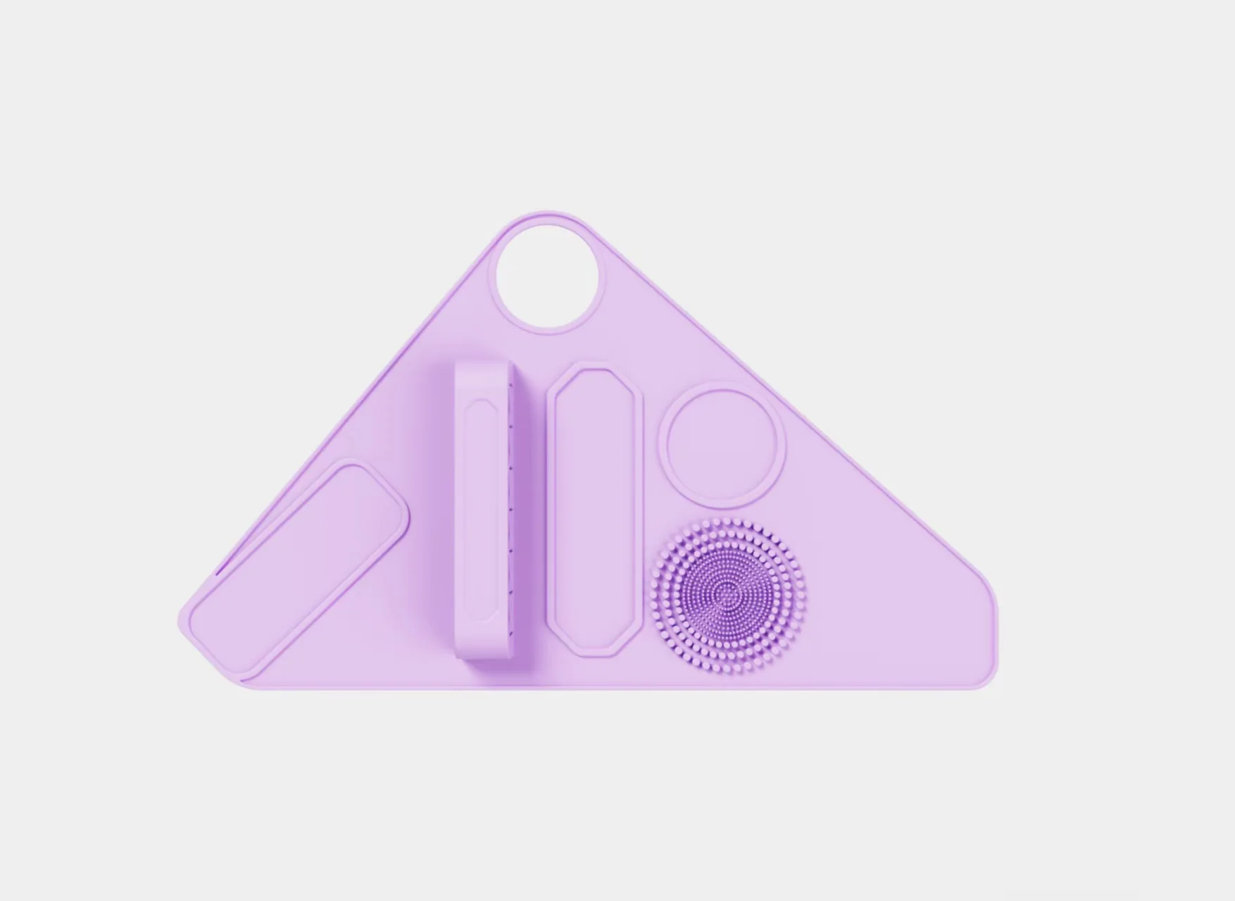 (roxo) Conjunto De Luvas Multifuncionais De Silicone Para Misturar Cores De Maquiagem