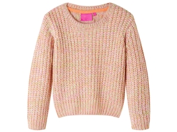 Camisola De Malha Para Criança Rosa-suave 128