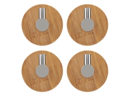 Gancho de parede adesivo para banheiro e quarto com 4 peças S/MARCA