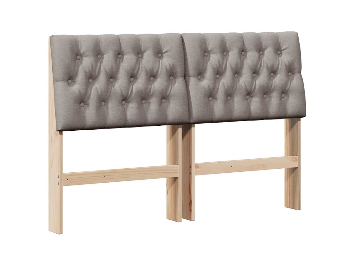 Cinzento acastanhado Cabeceira Estufada 135 Cm MAISON EXCLUSIVE