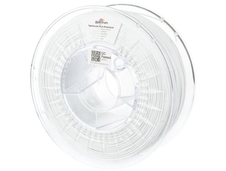 Filamento Spectrum Premium Pla 1,75 mm Branco Ártico 1 kg