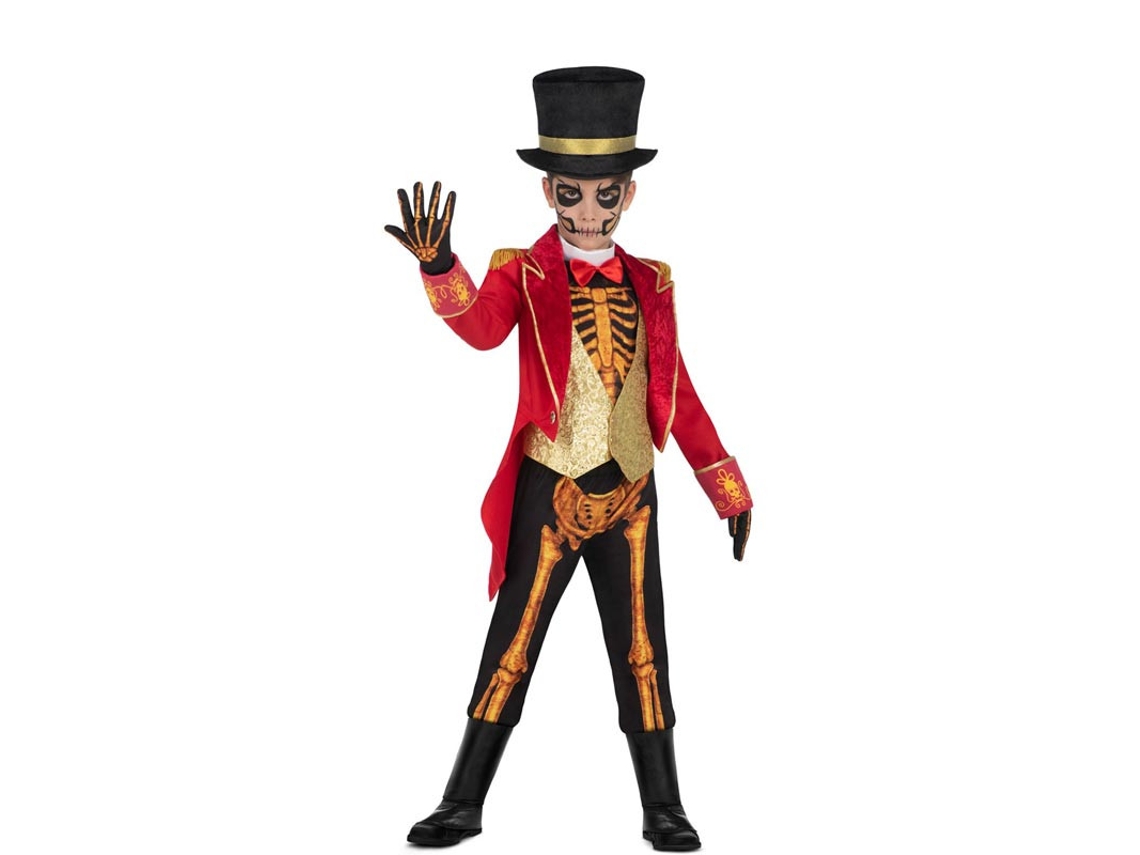 Fato de Skeleton Tamer com chapéu para criança