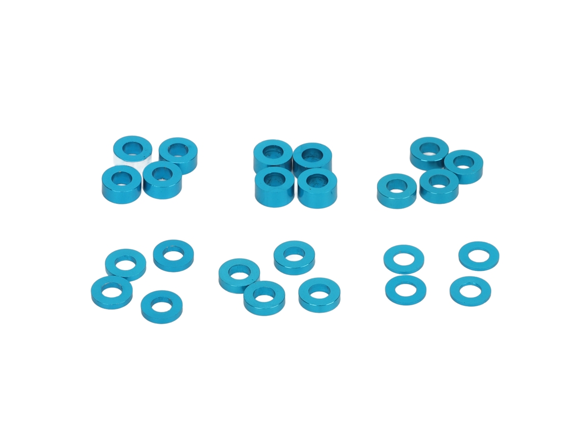 Mali kit 24 Rolamentos de Bola Rc com Selos Azuis para Tamiya Tt02 Tt01 Xv01 Xv02 Diâmetro Externo 0.2in