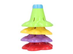 Mali xícaras de Empilhar para Banho Bebê com Flores Multicoloridas Brinquedo Educativo 6m+