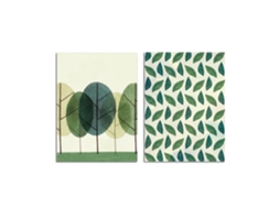 Uma Pintura Decorativa Com Motivos De Folhas De Árvores, Com Design Moderno E Criativo, Adequada Para Escritórios, Residências E Espaços Comerciais.
