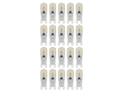 20 Lâmpadas Led Capsula Dimmable 5w Ac220-240v Branco Quente 55x16mm