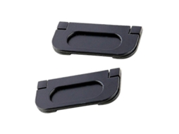 Alavanca Embutida Portas Retráteis Preto Antirust 2 Pacote
