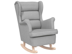 Rocking Chair, Rocking Chairs Vidaxl Cinzeto Tecido