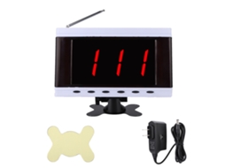 Sistema De Chamada Para Restaurante Com Display Digital De 3 Dígitos E Tela De 2,3 Polegadas - Receptor Do Anfitrião
