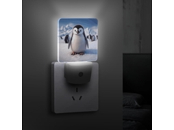 Luz Noturna Led Com Sensor Crepuscular, Decorativa e Eficiente, Ideal Quarto, Banheiro, Cozinha, Escadas E Corredor