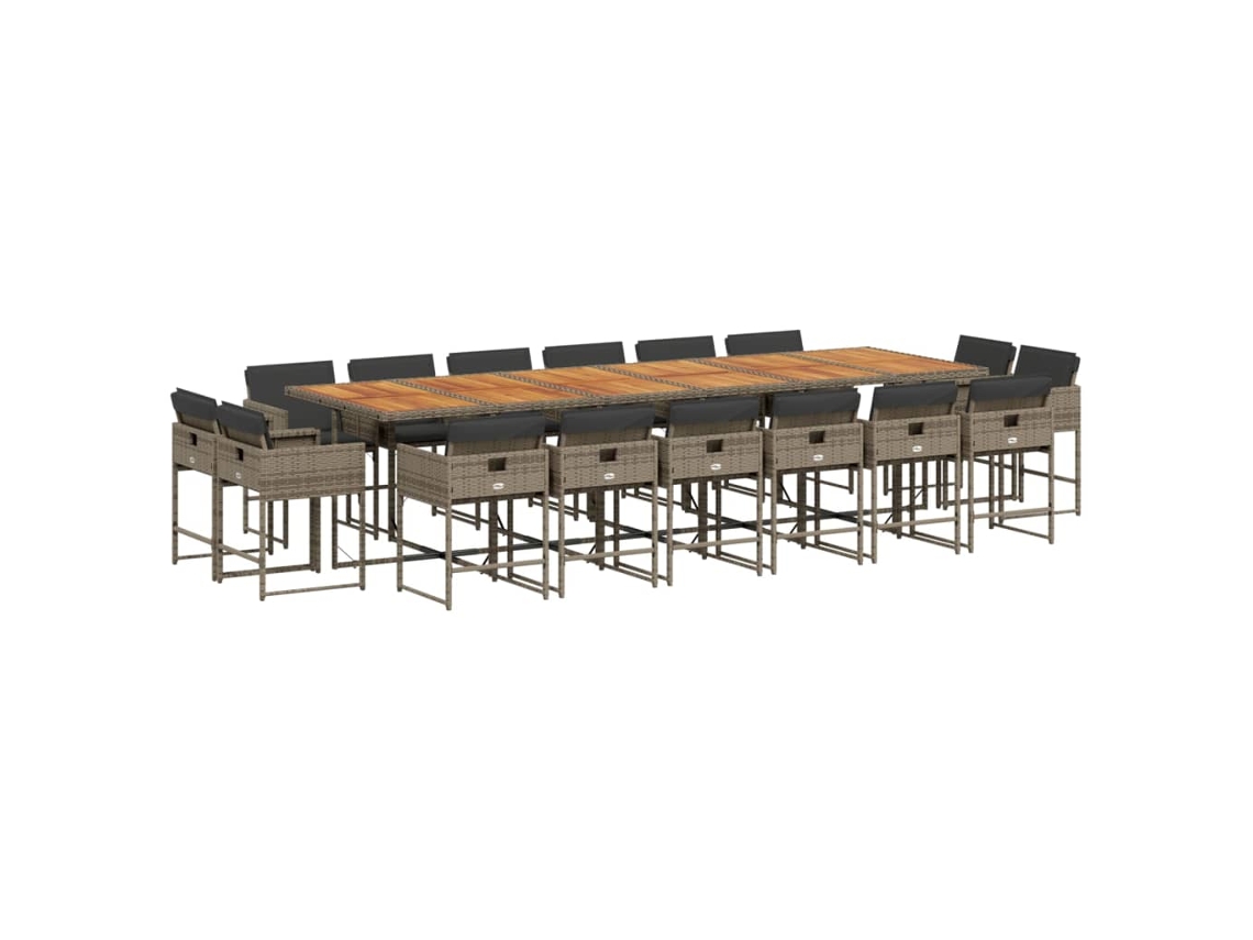 Garden Dining Set, Garden Dining Sets Vidaxl Cinzeto Rattan / Vime (n/a)