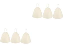 Conjunto De 6 Toucas De Sauna De Feltro Grosso Com Isolamento Térmico Para Uso Em Saunas.