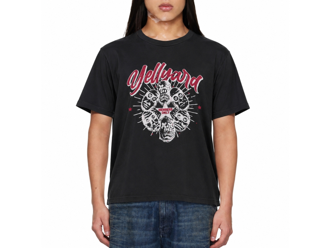 Yellyard Members Only Tee Black And Red Size:m