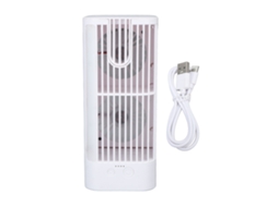Laxiscreed Ventilador Para Desktop Com Função De Ar Condicionado, Luz De Noite E Iluminação Integrada
