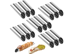 Formas de Cannoli, Aço Inoxidável, 5 Polegadas, Antiaderente, Pack de 15 | S/MARCA
