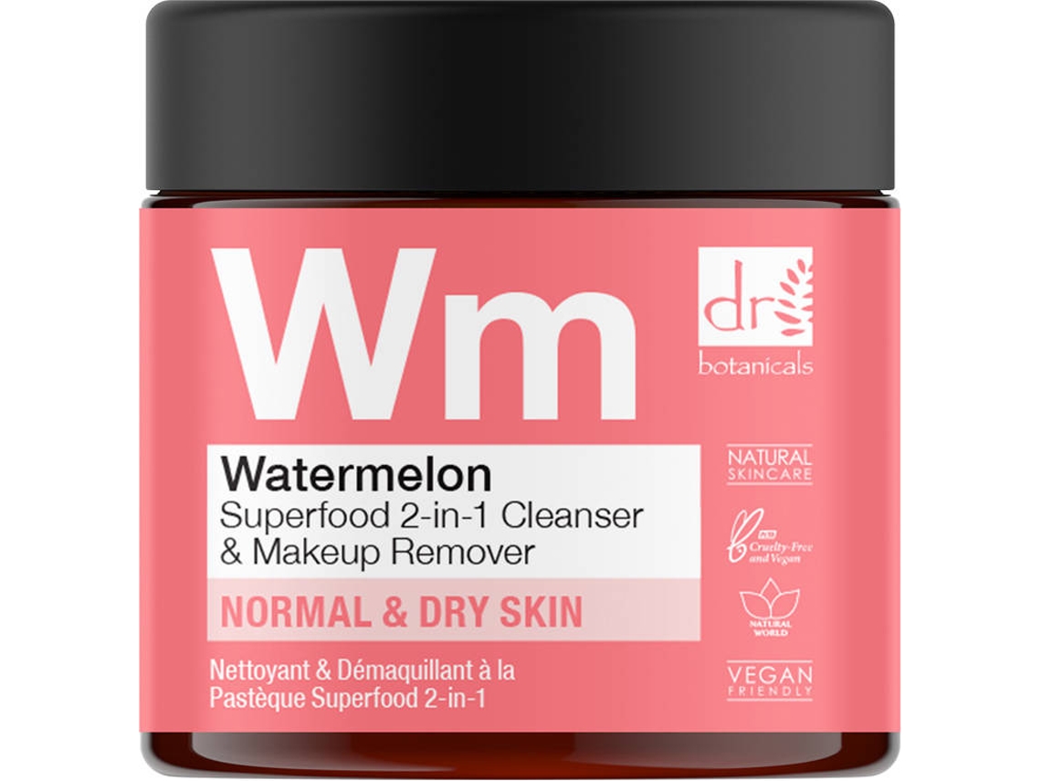 Tónico de Limpeza DR BOTANICALS Watermelon Superfood 2-in-1 Cleanser & Makeup Remover (60ml)