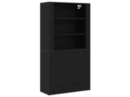 Conjunto 1 Unidade De Armazenamento Buffet Vidaxl Preto Derivados De Madeira (80 X 33 X 150 Cm)