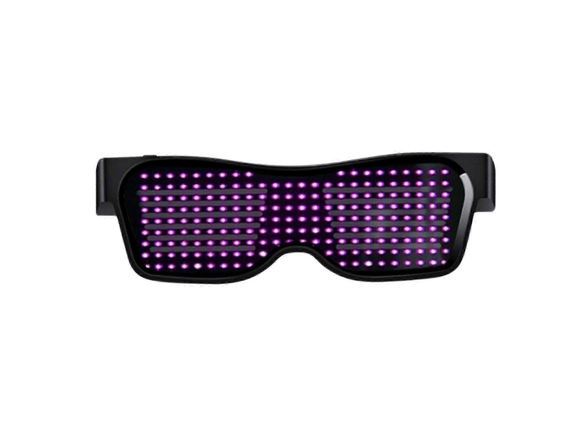 Decorações De Natal Sazonal Bluetooth Led Óculos, Bluetooth App Connected Smart Light Up Óculos Personalizados Led Dynamic-pixel Usb Recarregável Fo