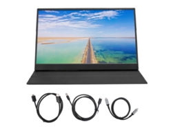 Monitor Portátil LAXISCREED 15,6 Ips com Capa Couro