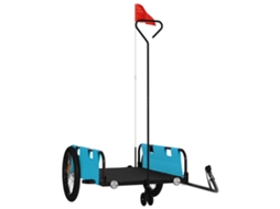 Bike Trailer, Bike Trailers Vidaxl Azul Ferro (135 X 68 X 37 Cm)