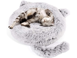 Cama Redonda Para Gatos Ineasicer, Macia E De Pelúcia, Com Almofada Antiderrapante Para Gatos, Cama E Móveis Para Gatos Ehstmind