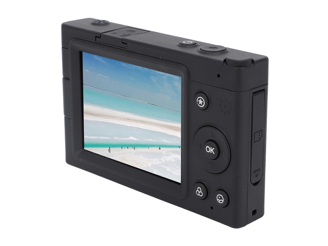 Câmara Digital 4k Compacta Com Ecrã De 2,83 Polegadas, 64mp, Autofoco, Zoom 28x E Filtro Retro Para Vlogging E Viagens