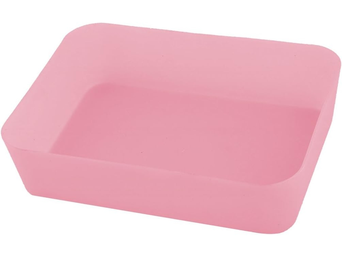Ruilogod Estojo Organizador Plástico Canetas E Artigos Papelaria, Rosa