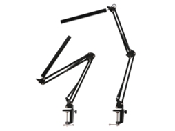 Lâmpada de Mesa com Clamp, 3 Modos de Cor, 10 Níveis de Brilho, Braço Flexível 360°, Olho Cuidado