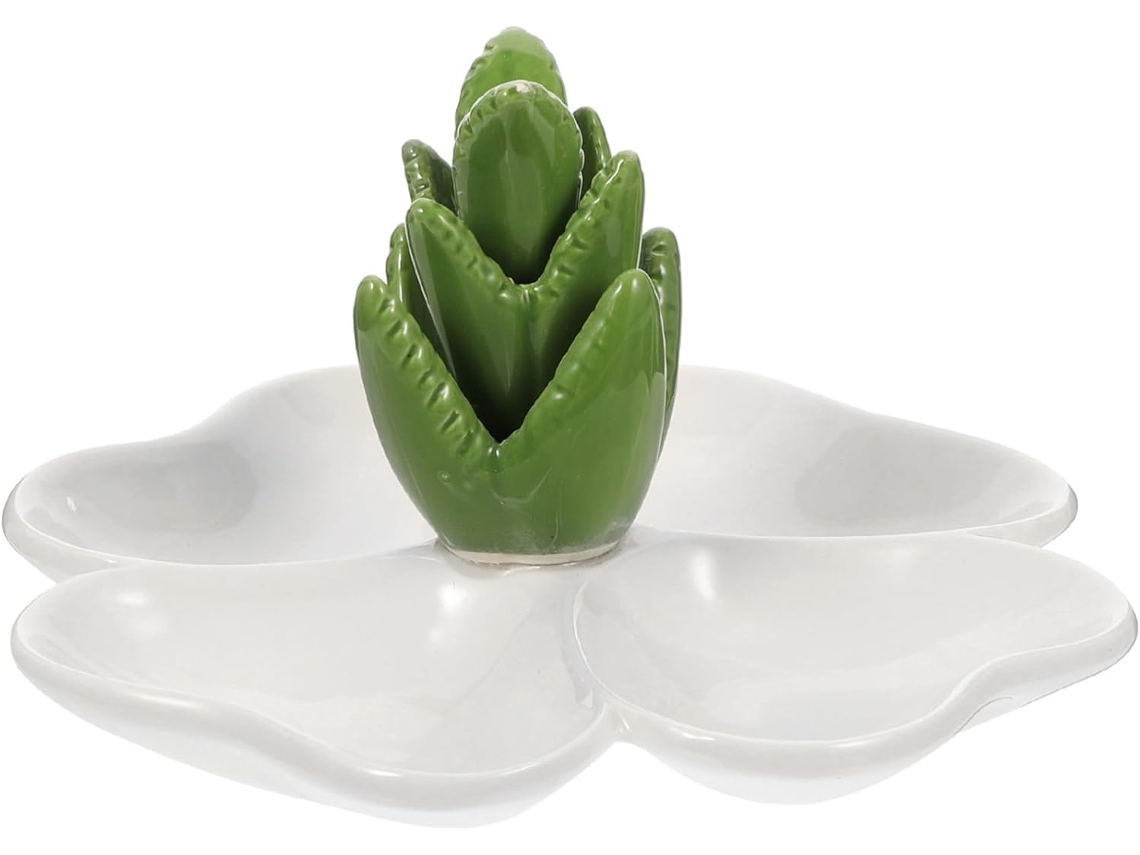 Bandeja De Cerâmica Para Guardar Joias Com Compartimentos, Suporte Decorativo Para Colares E Pulseiras.