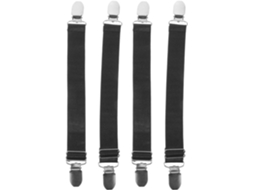 Zerodeko 4-tiras Para Capa De Tábua Passar Roupa, Clipes Para Forro De Tábua Passar Roupa, Tiras Ajustáveis Para Lençóis
