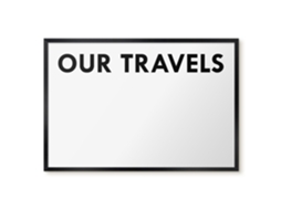 Magnetic Board Our Travels For The Living Room Espelharte (60x40 Cm)