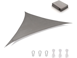 Guarda Sol Para Uso Externo, Tecido Triangular Com Bloqueio Uv E Design De Borda Curva, Tecido Durável Para Proteção Solar Em Áreas De Jardim, Pátio E