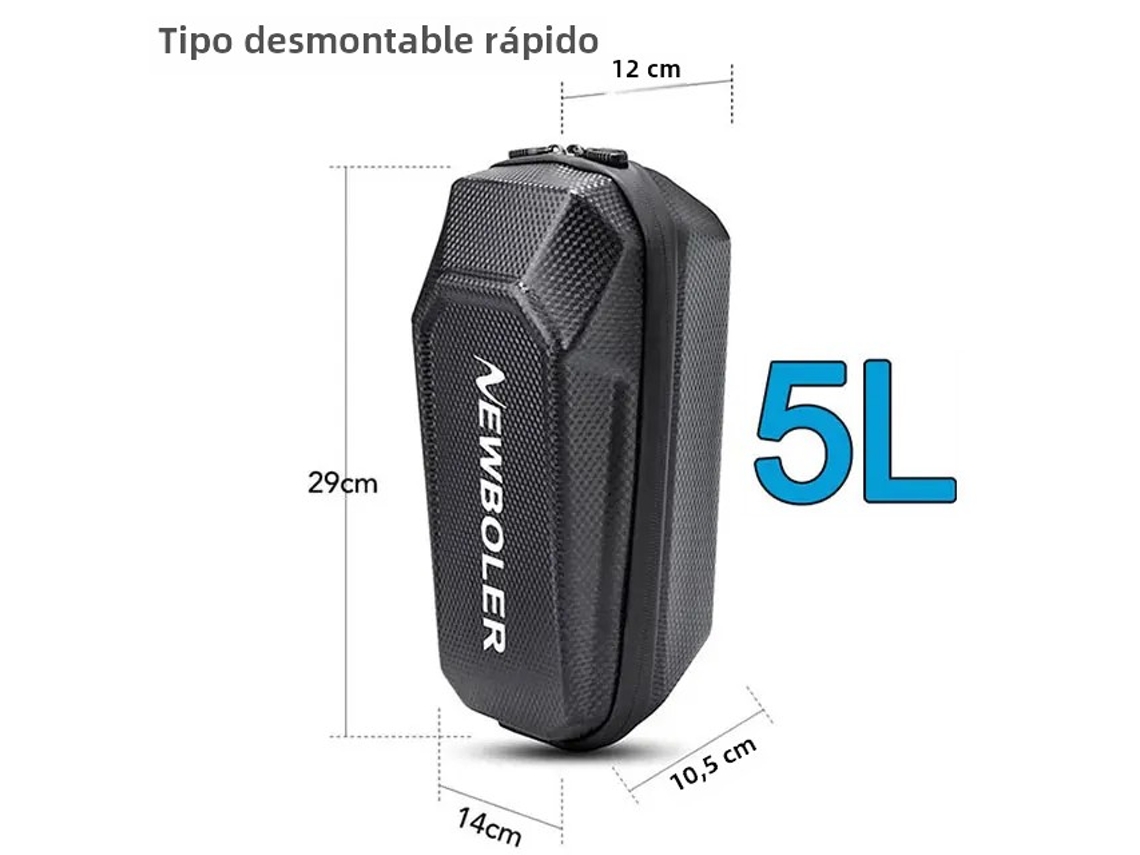 (5l) Nova Bolsa Para Guidão De Patinete Elétrico - Grande Capacidade, Impermeável E Universal