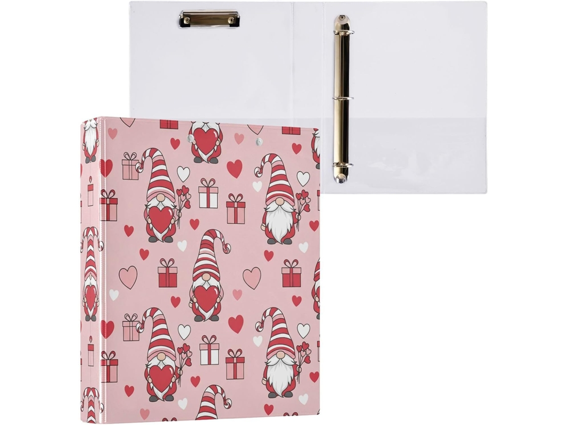 Pasta de Argolas com 3 Furos para Folhas Tamanho Carta , Organizador Fichário Prancheta, Supor (27,9 X 21,6 Cm)